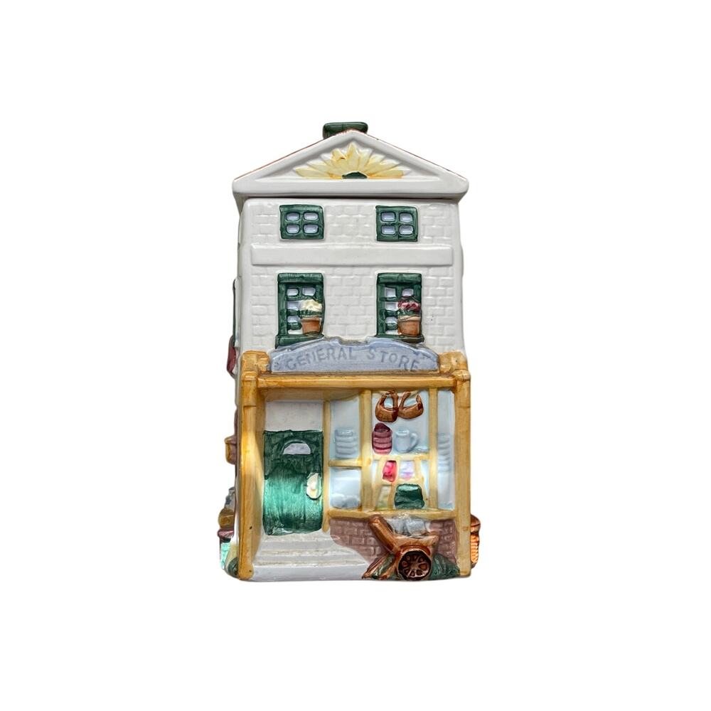 Vintage General Store Ceramic Cookie Jar